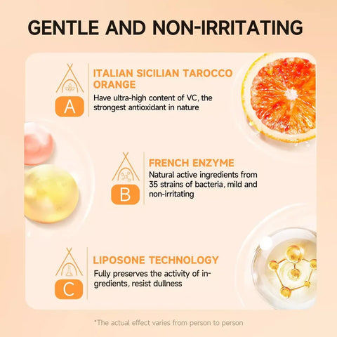 Orange Enzymes Exfoliating Brightening Gel – Gentle Dead Skin Remover for Glowing Skin
