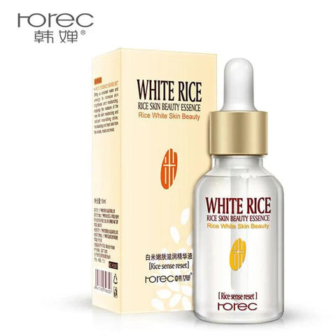 Rorec White Rice Serum Face with Free Sheet Mask – Brightening & Hydrating Facial Serum